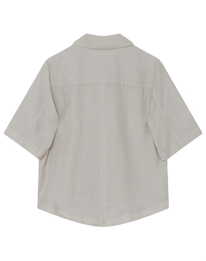Day Birger et Mikkelsen - Mina Linen Slub Skjorte - Light Sand Melange